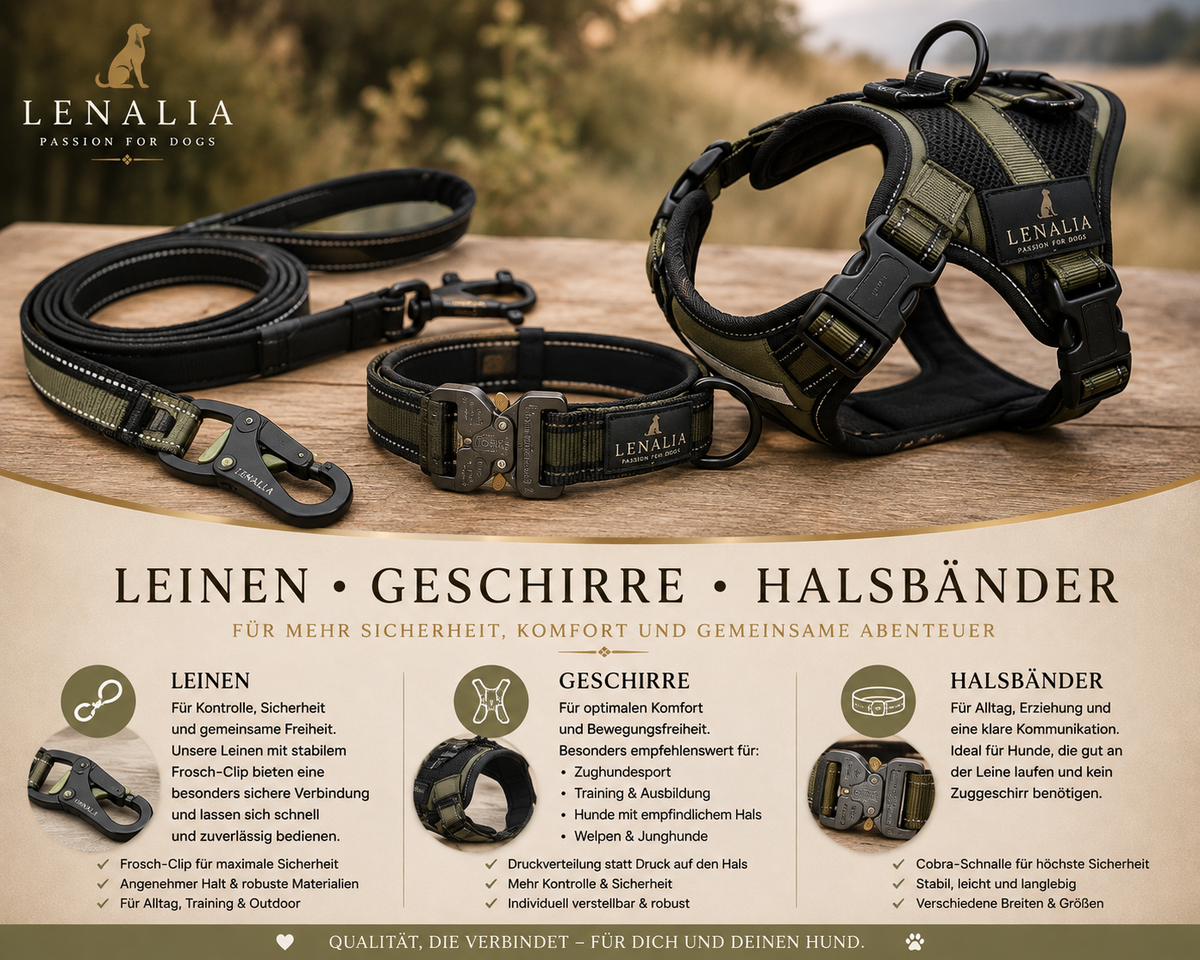 Leinen-Halsbänder & Geschirre