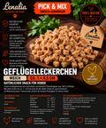 Geflügelleckerchen weich ca. 1 × 0,5 cm – natürlicher Hundesnack