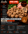Geflügelleckerchen ca. 1 × 1 cm – natürlicher Hundesnack