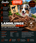 Lammlunge getrocknet ca. 10 cm – leichter natürlicher Hundesnack aus 100 % Lamm