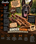 Rinderdarm getrocknet ca. 15 cm – knackiger Natur-Kausnack aus 100 % Rind