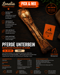 Pferde-Unterbein ca. 35 cm – harter Naturkauartikel für Hunde 1 Stück