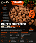 Rinderleckerchen hart ca. 1 × 1 cm – natürlicher Snack für Hunde